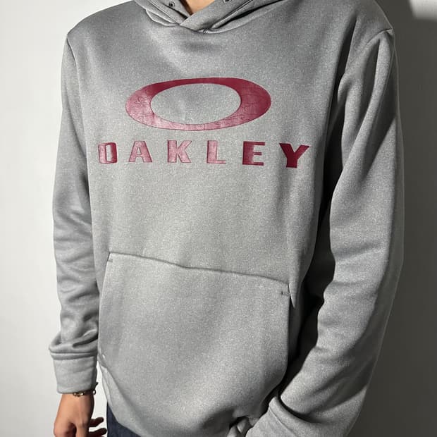 OAKLEY 로고 후드티