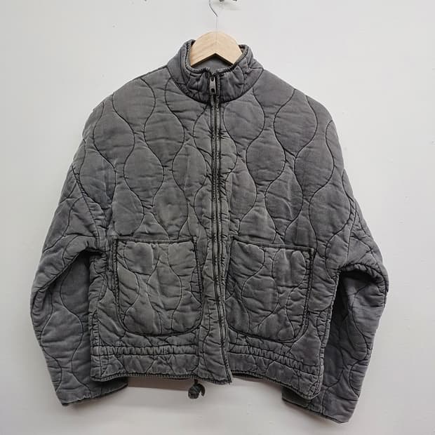 자라 그레이 퀼팅 집업 자켓 XS