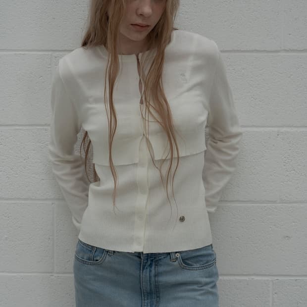 모슈파모슈 크롭니트볼레로+슬리브리스 set