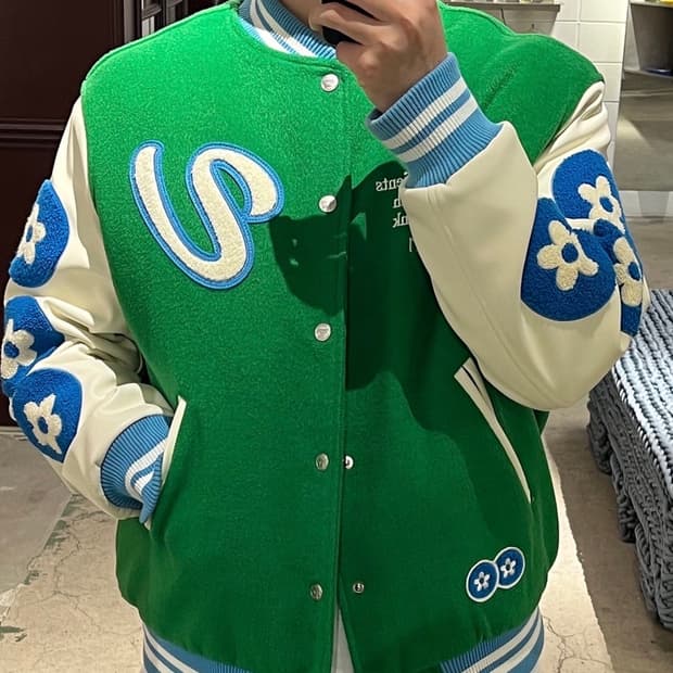 반디더핑크 / 바시티자켓 / L사이즈