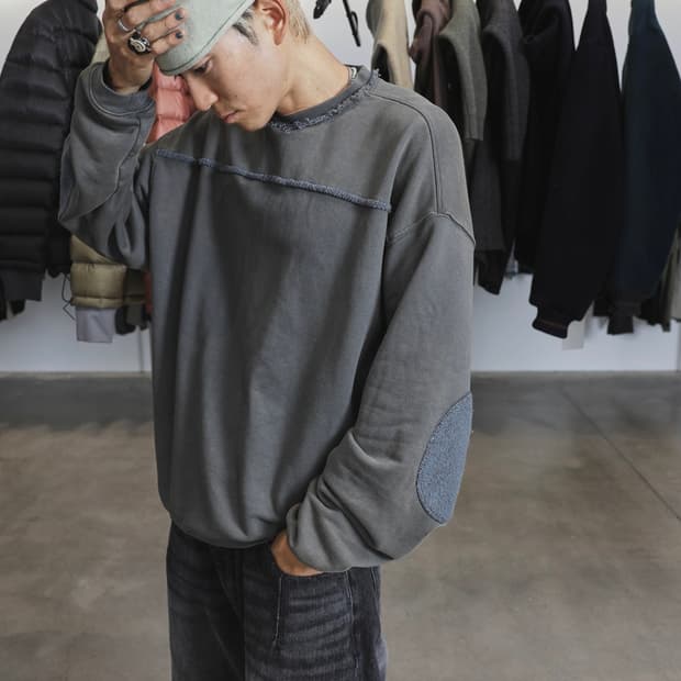 999휴머니티 VINTAGE DYEING 맨투맨 카키[s]