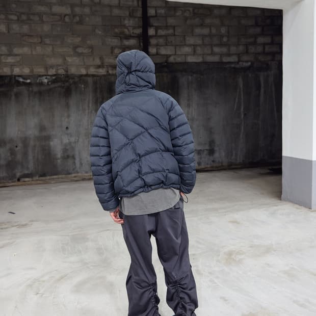 Web Goose Down Puffer Jacket Black 3