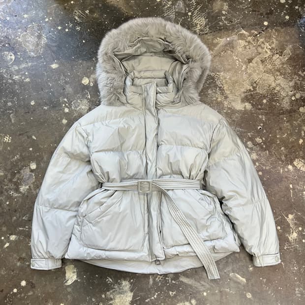 F) THE FRESH 더프레시 벨티드 덕다운패딩