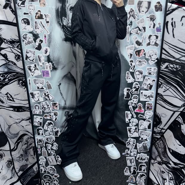 아디다스 블랙 트레이닝복 셋업