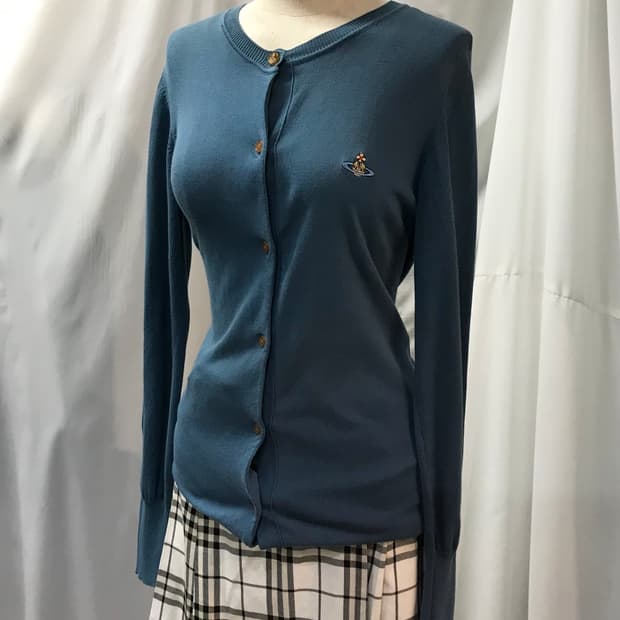 비비안웨스트우드 블루 가디건