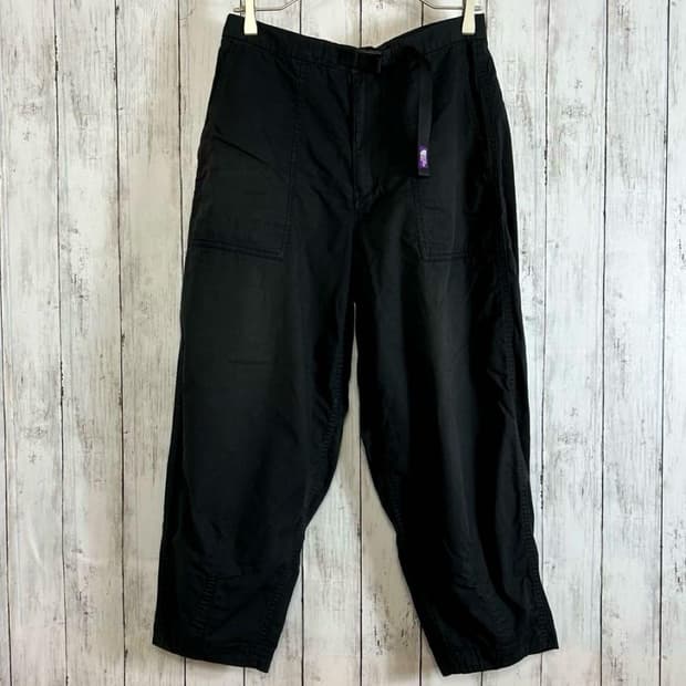 나나미카 X 노스페이스 퍼플라벨 립스탑 와이드 크롭 팬츠