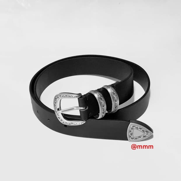 [Unisex] 각인 레더 웨스턴 벨트
