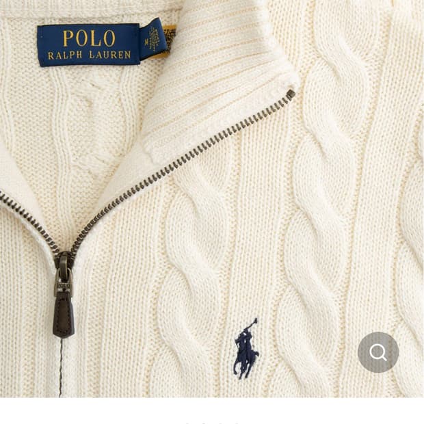 폴로 랄프라우렌 L사이즈 꽈베기니트