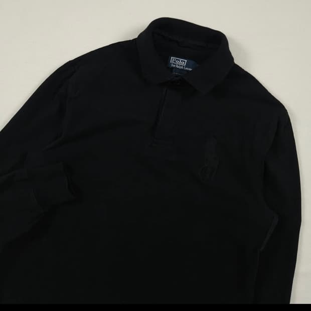 [100] (희귀) 폴로랄프로렌 빅포니 럭비티 블랙