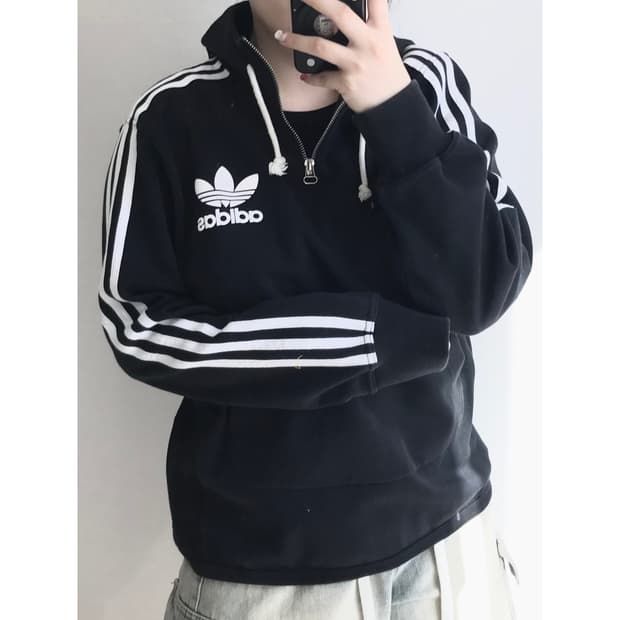아디다스 파이어버드 하프집업 후드티 105