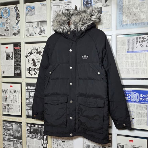 아디다스 샤기퍼 야상 투웨이 덕다운 패딩