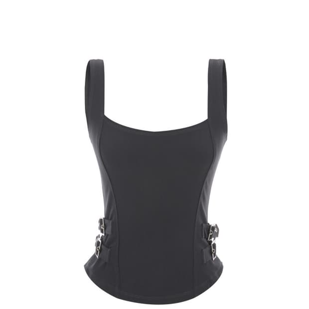 Wsc archive Orchid buckle vest Charcoal