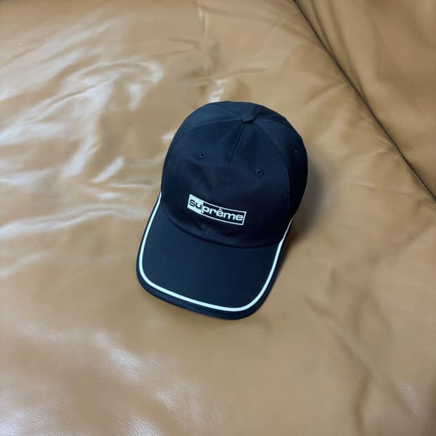 Supreme 슈프림 워시드 블랙 6패널 볼캡 모자 (Black)