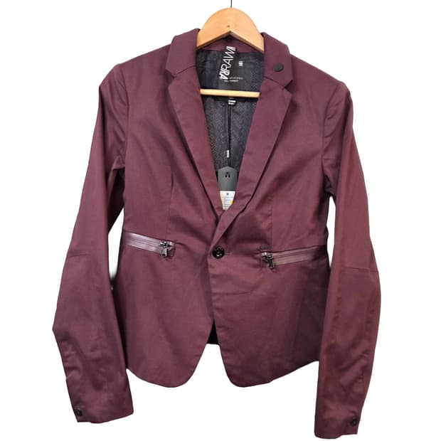 G스타 RAW 여성 버건디 자켓(36)