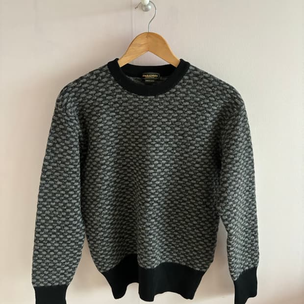 블랙앤화이트 골프 니트 95 163 일본 수입 정품 패턴