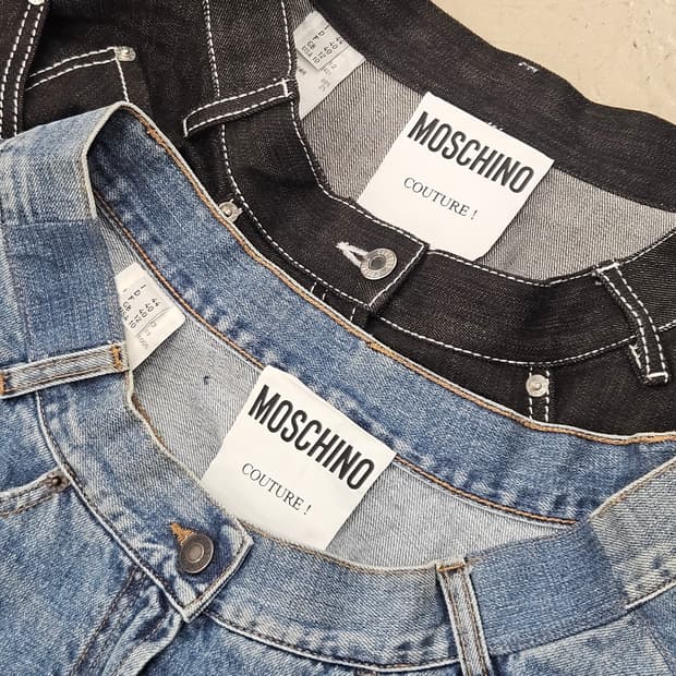 MOSCHINO 모스키노 데님 스커트 청치마 빅사이즈 32인치