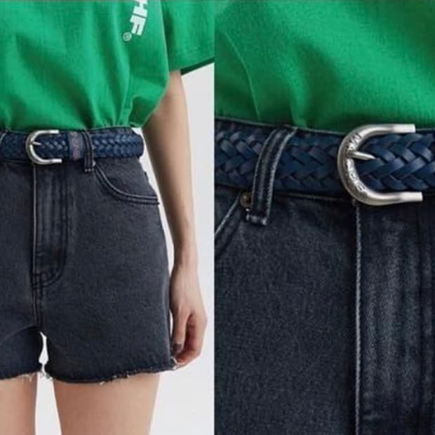 Mischief shorts 미스치프 흑청 반바지