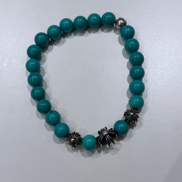 크롬하츠 비즈팔찌 터키석 