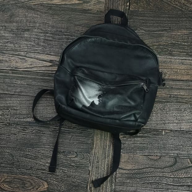 [이스트팩 X 앤디워홀] 레더 패디드 파커 가죽 백팩 M17011