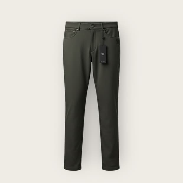 M/ 어뉴 골프 로고 본딩 카키팬츠(새상품)