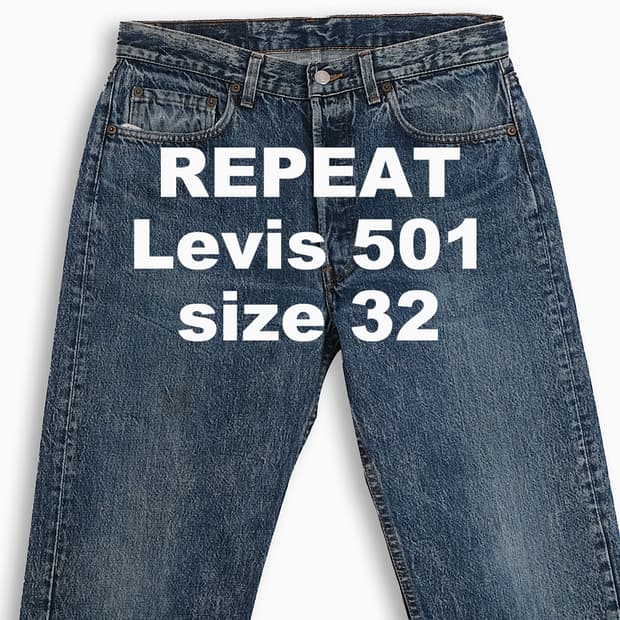 빈티지 리바이스 501 80s USA 32 인치 LV50134549