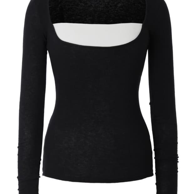 쓰리타임즈 레이어드 티셔츠 블랙