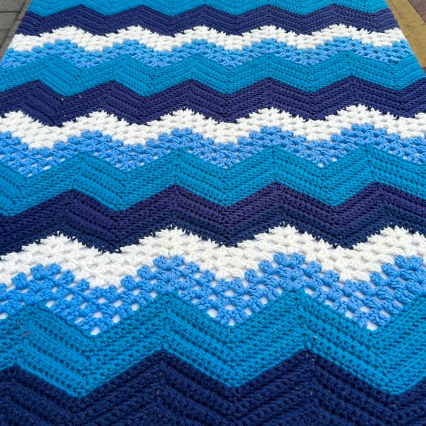 빈티지 소품 USA 크로셰 블랭킷