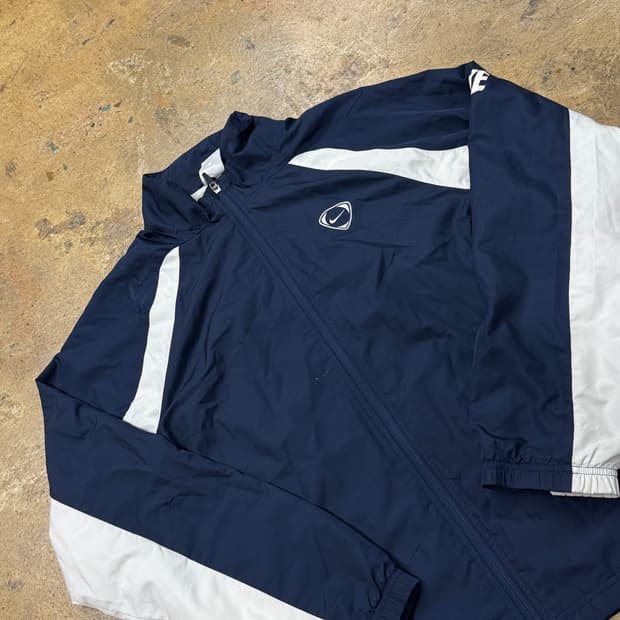 [정품/100] 나이키 네이비 화이트 바람막이 자켓 b19