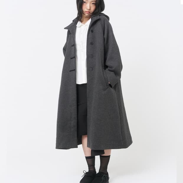 미세키서울 코트 차콜