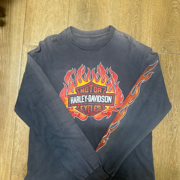 빈티지 할리데이비슨 딜러쉽 롱슬리브 티셔츠 (1983년)
