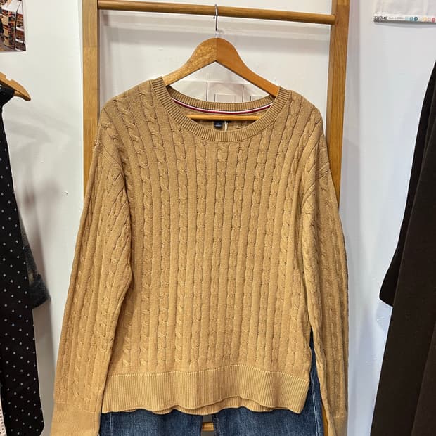 타미힐피거 케이블니트