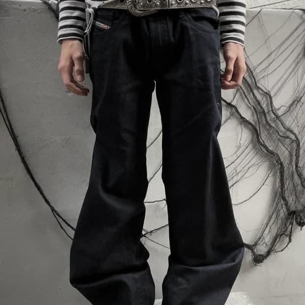 *데드스탁* 2000s 디젤 와이드 플레어 부츠컷 데님팬츠