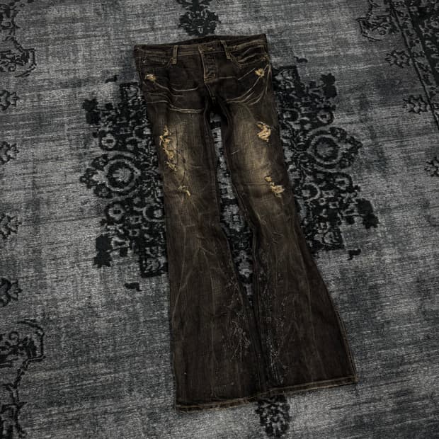 Fuga 00s archive lame coating whisker fl