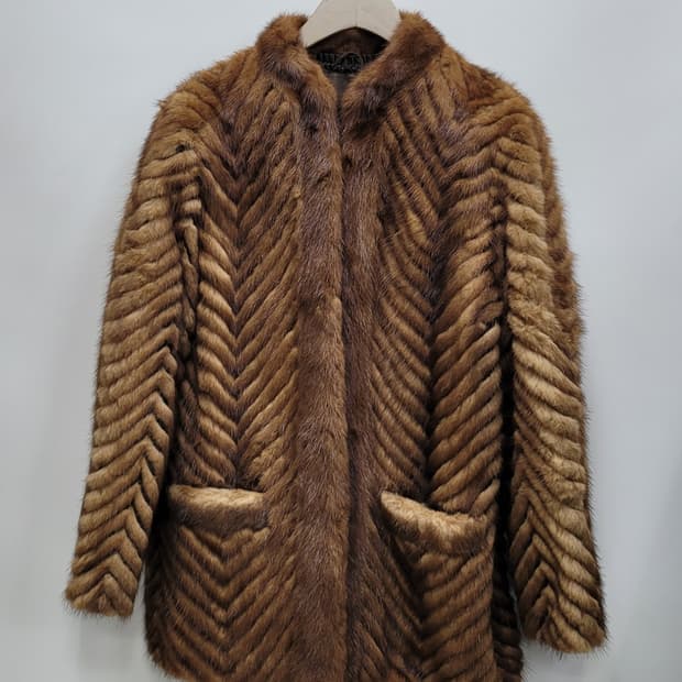 천연 밍크 하프 코트 / 여 FREE
