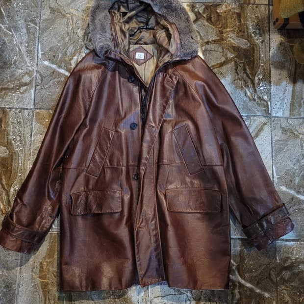 90's~ 아카이브 cp컴퍼니 소가죽자켓 