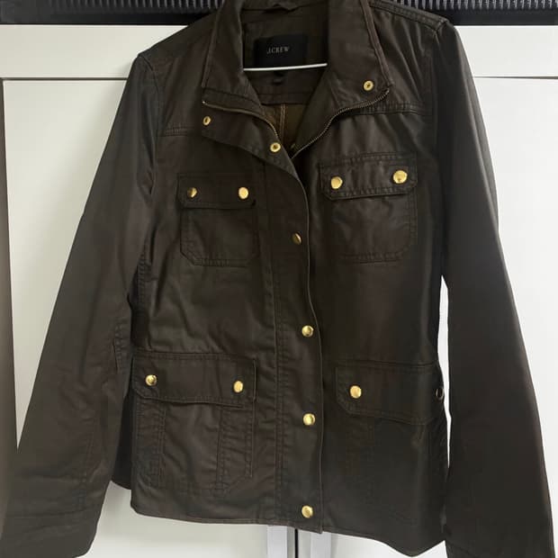 야상 왁스 진카키 자켓