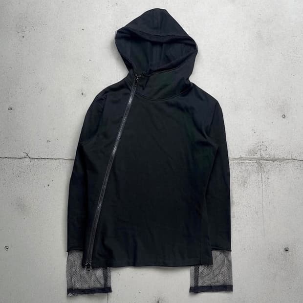 Yohji Yamamoto 1998 Diagonal Zip Hoodie
