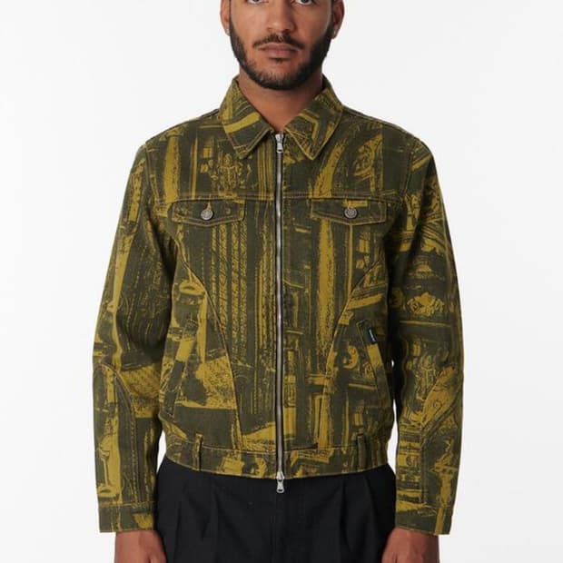 RASSVET 라스벳 프린트 데님 자켓 XL