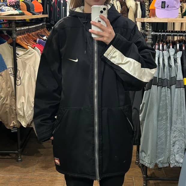 [HI] 나이키 롱패딩 블랙