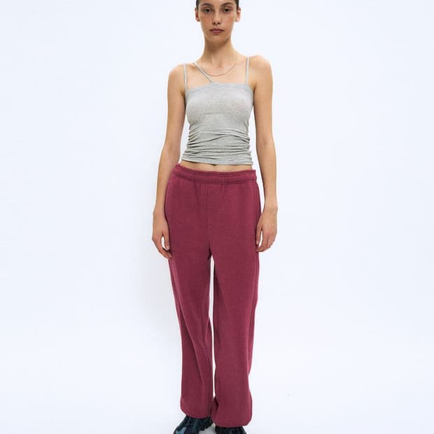 파르티멘토 와이드 스웻팬츠 바이올렛