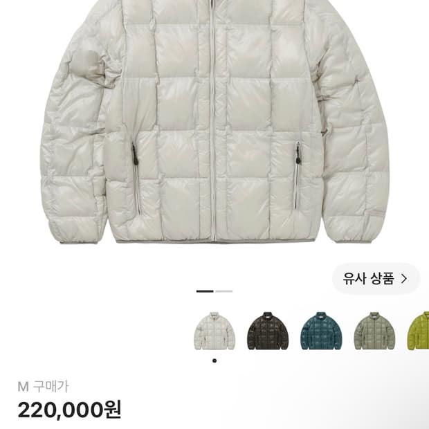 디스이즈네버댓 퍼텍스 라이트 다운 자켓 스톤