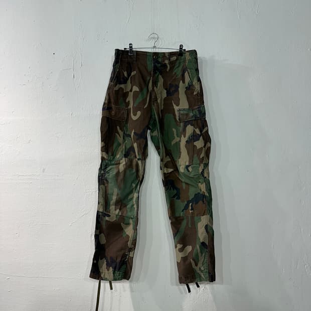 미군 우드랜드 카모 카고팬츠 S