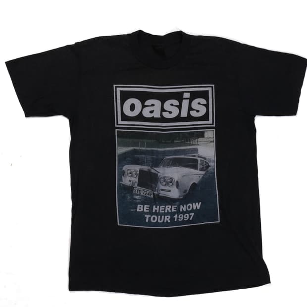 오아시스 Oasis 97' Be Here Now Tour T Shirt