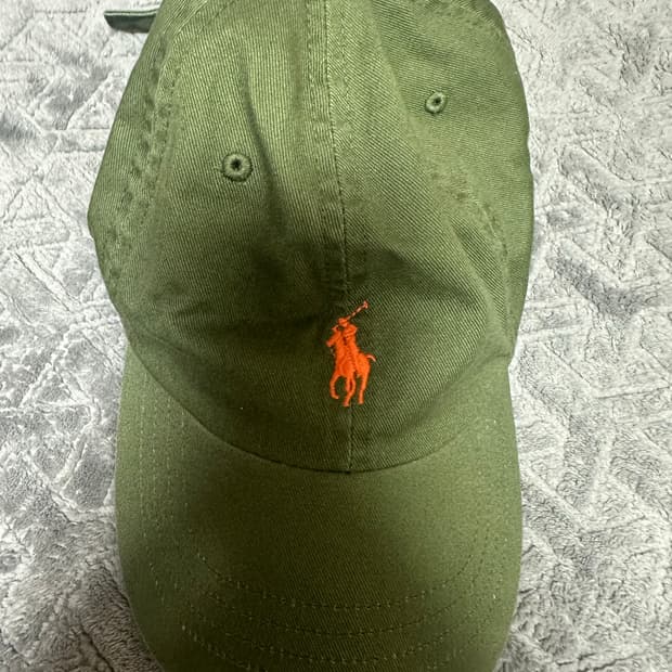 폴로 정품 캡모자 카키