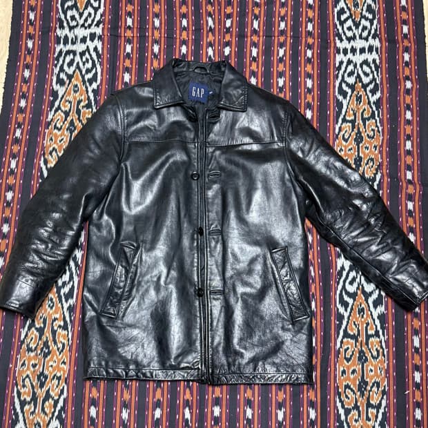 갭 old gap 레더 카코트 s 