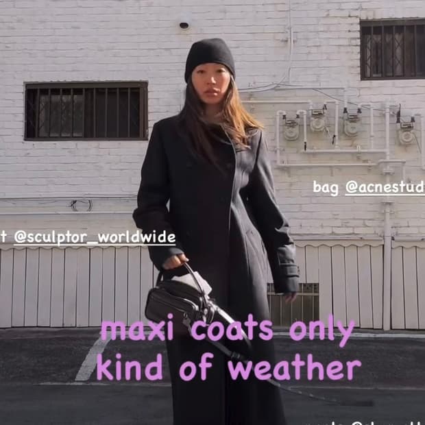 (새상품) 스컬프터 Tailored Wool Long Coat Black