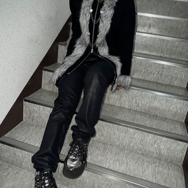 Deorart 디오라토 투웨이 지퍼 퍼 코트