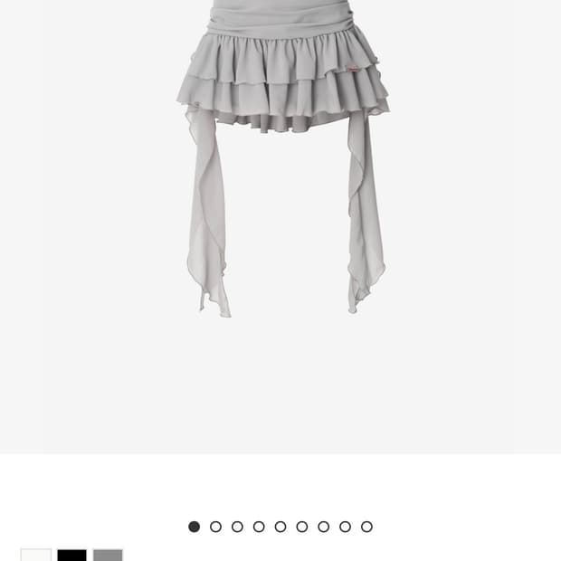 뉴얼린 튜튜 쉬폰 스커트(화이트)