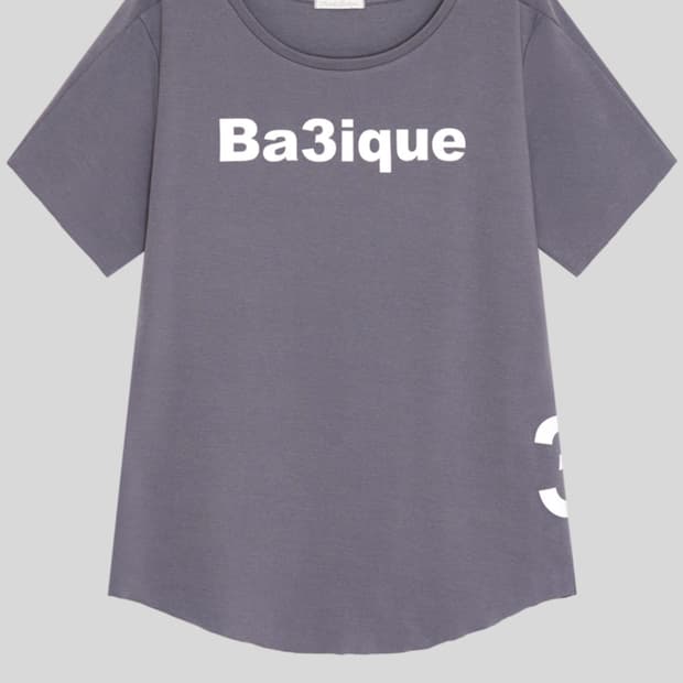 샵페어리 loose logo t-shirt (deep grey)