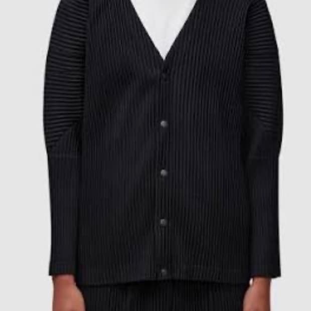 옴므플리세 베이직 가디건 2 블랙 JD441